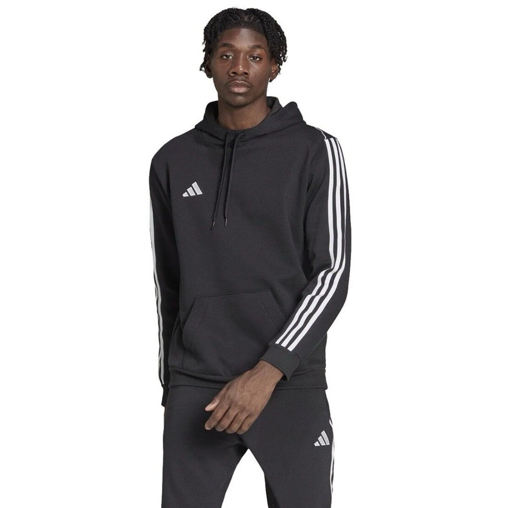 Adidas Men's XLT‎ Tiro23 League Sweat Black Hoodie Stripes Soccer HS3598 NEW
